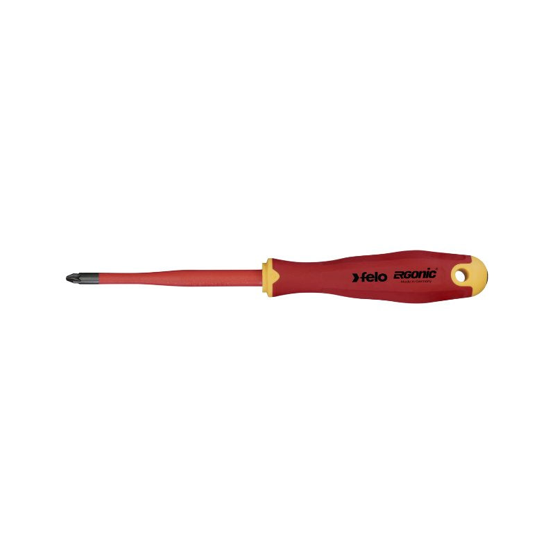 Felo - ERGONIC VDE E-Slim - Pozidriv-Schraubendreher PZ 2 x 100 -