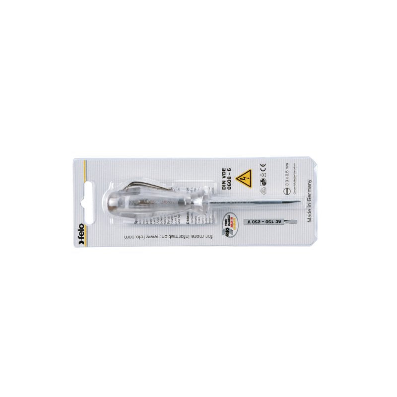 Felo Profi Phasenprüfer VDE 150-250V Schlitz SL 3,0 x 0,8 x 70 -