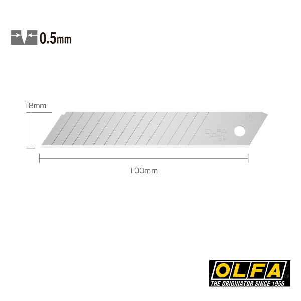 Olfa LBD-50 (50tlg.) Ersatz- Klinge Sparklinge 2x mehr Segmente (15 Segmente)