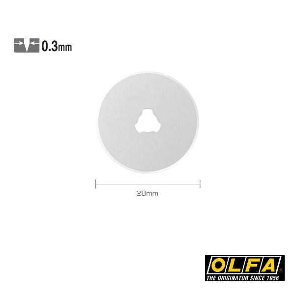 Olfa RB28-10 (10tlg) Ersatz- Klinge Rundklinge 28mm - 10-er Pack