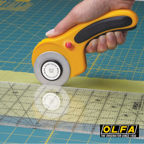OLFA RTY-3/DX Deluxe Rollschneider 60mm mit ergonomischen Griff