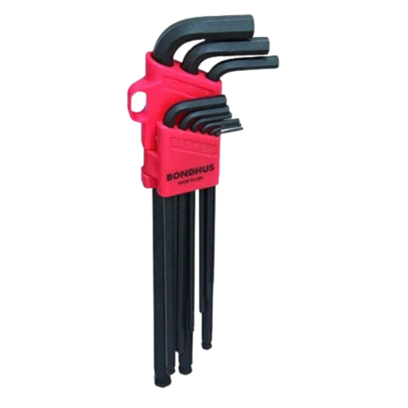 Bondhus BLX9MXL 9-er Set. HEX Winkelschlüssel Ball End 1.5-10mm extra Lang