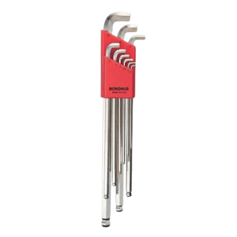 Bondhus SBLX9M 9-er Set. Winkelschlüssel Stubby Ball End Extra Long 1.5-10mm