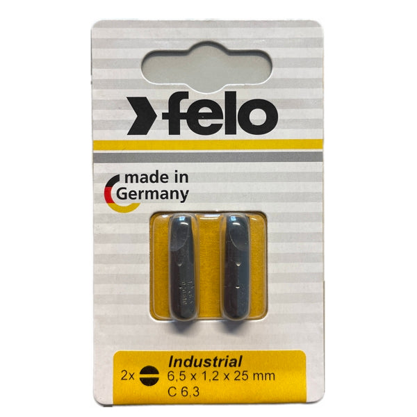Größen SL5,5 - 8,0mm 2er-Set 25mm Schlitz Bits Industrie Felo