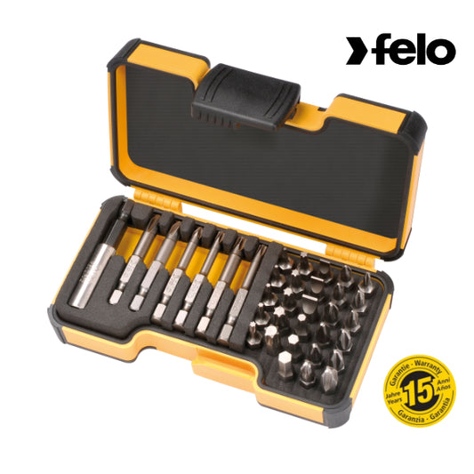 Felo - XS-Strongbox Bits 35 35-tlg. Magnehalter + SL/HEX/PH/PZ/ TORX®/BH -