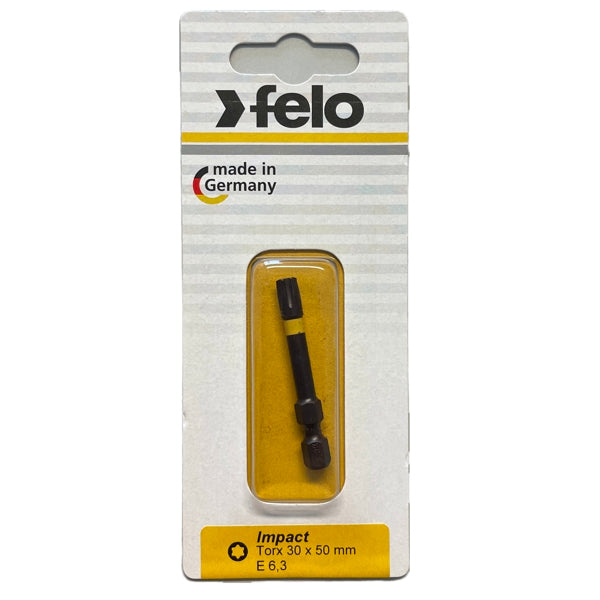 Felo - Impact Bits Torx 50 mm - 1 Stück in Größen TX 25 - TX 40 wählbar