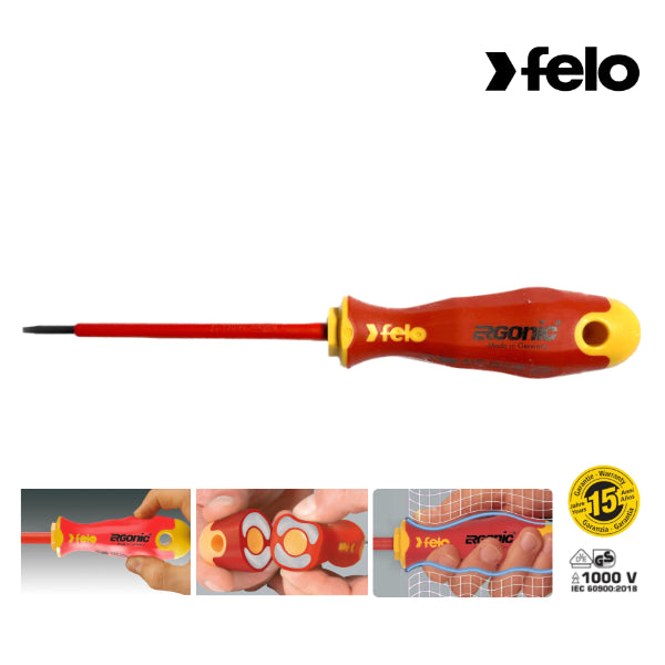 Felo - ERGONIC VDE - Square-Schraubendreher mit 3K-Griff SQ 1 x 100 -