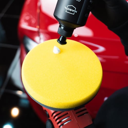 Nasiol Polierpad – Fine Cut (150 mm, Gelb) mit Air-Channel-System