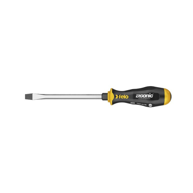 Felo -ERGONIC- Schlitz-Schraubendreher mit 3K-Griff u. Schlagkappe SL 4,5 - 12,0