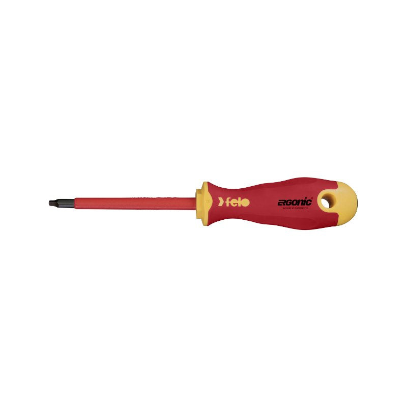SQ 2 x 100 mm Vierkant-Schraubendreher 3K-Griff Felo ERGONIC VDE
