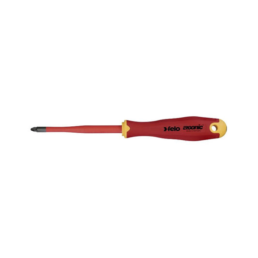 Felo - ERGONIC VDE E-Slim - Pozidriv-Schraubendreher PZ 2 x 100 -