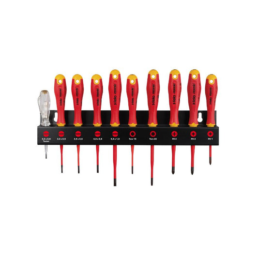 Felo -  ERGONIC VDE E-slim Satz XL Rack 10-tlg. SL/PH/PZ/TORX® -