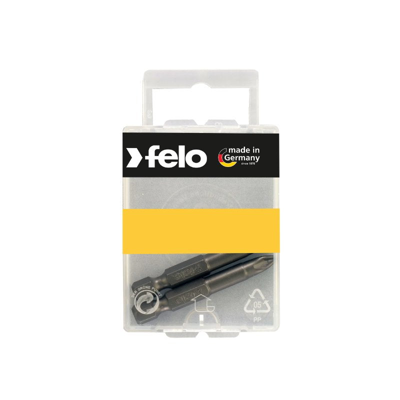 PZ2 x 50mm Pozidriv-Bit (2x) E6,3 Felo Industrie