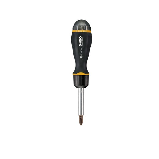 Felo - Magazingriff mit Ratsche und 8 Bits, ergonomischer Griff SL/PZ/PH/TORX®/BH -