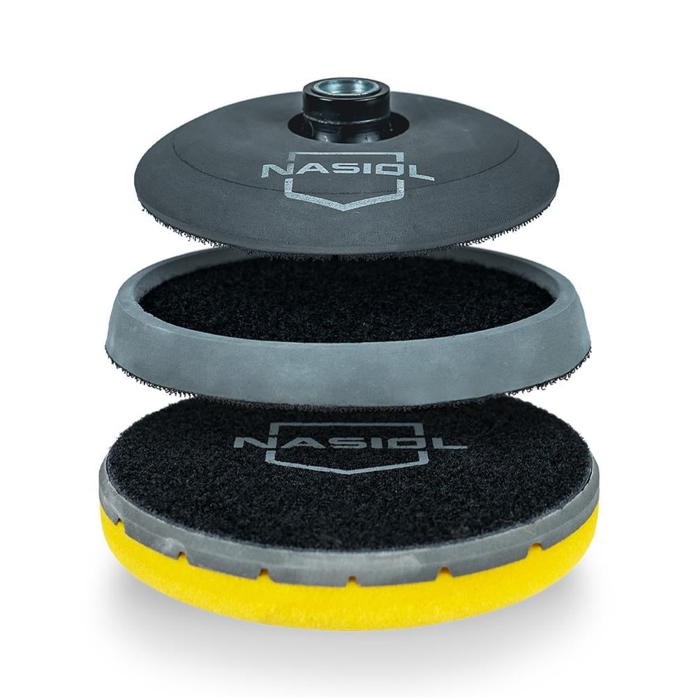 Nasiol Backing Plate 125 und 145 mm – Poliermaschinen-Adapter (Grau)