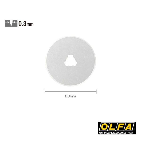Olfa RB28-2 (2tlg) Ersatz- Klinge Rundklinge 28mm - 2-er Pack.