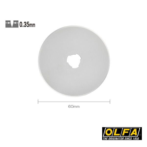 Olfa RB60-1 (1tlg) Ersatz- Klinge Rundklinge 60mm - 1 Klinge einzeln