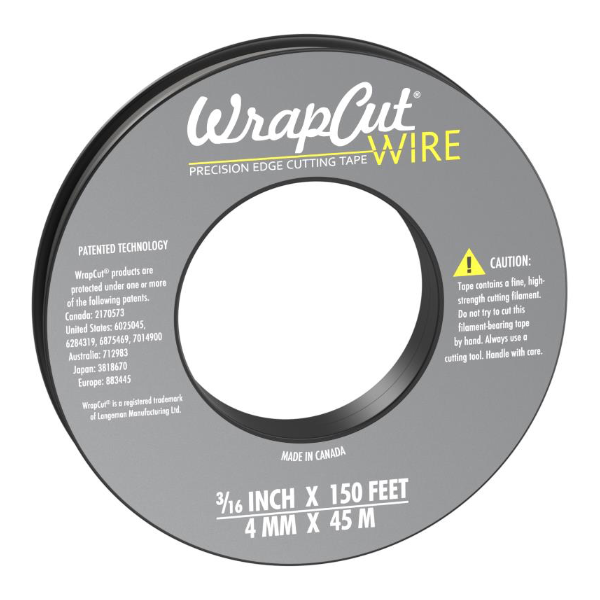 Wrapcut Wire 45m - Schneideband Cutting Tape mit Draht für dicke Folien.