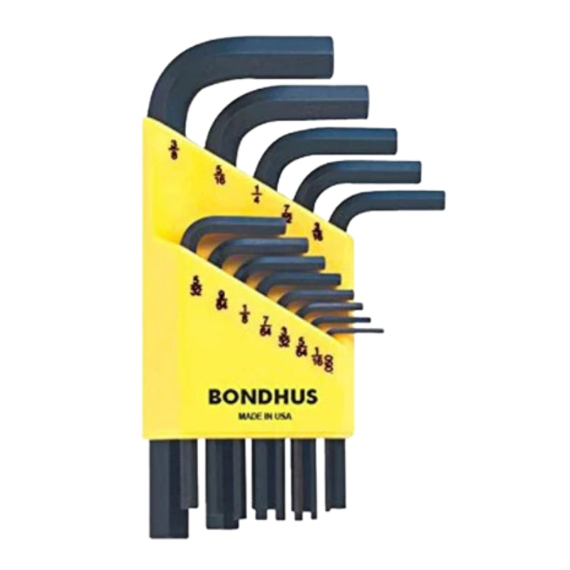 Bondhus HLX13S 13-er Set Inch Winkelschlüssel Hex End Sechskant .050-3/8 - kurz