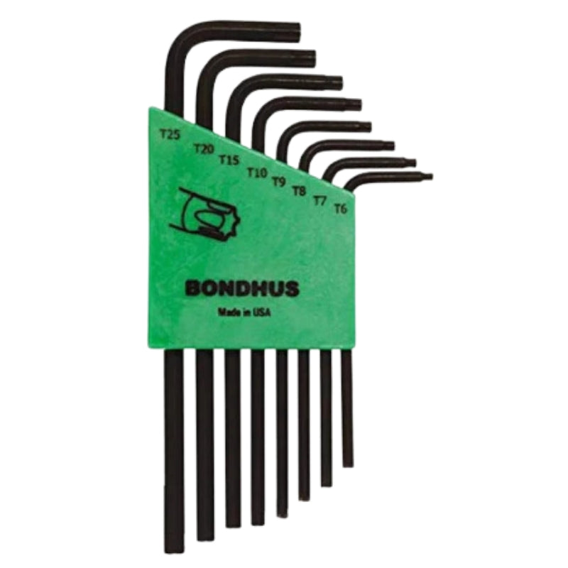 Bondhus TLX8S 8-er Set. TORX Winkelschlüssel ProGuard Finish- T6-T25. lang