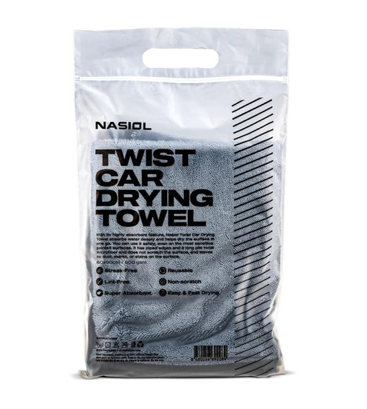 Nasiol Drying Towel – Premium Mikrofasertuch 60×90 cm für streifenfreies Trocknen