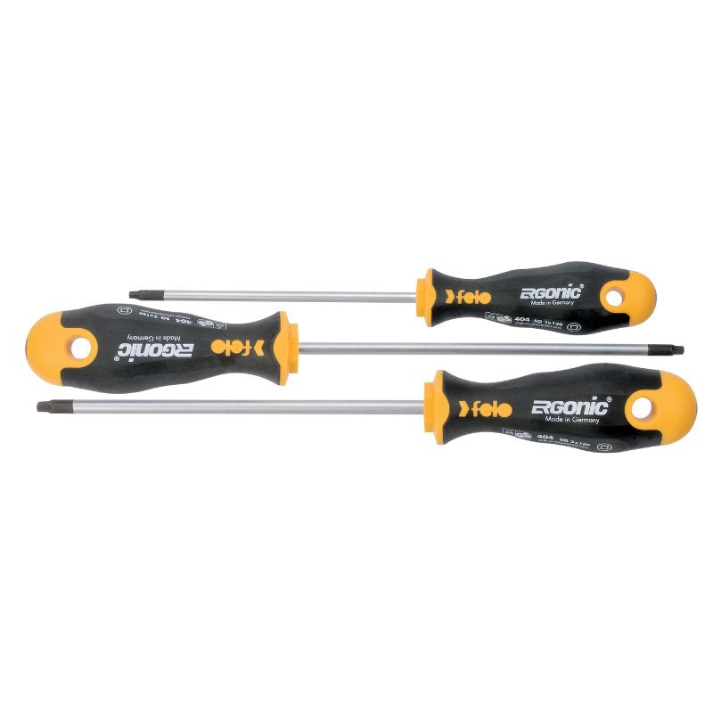 Felo - ERGONIC - Schraubendrehersatz mit 3K-Griff, 3-tlg. SQ 1/2/3 Spar-Set