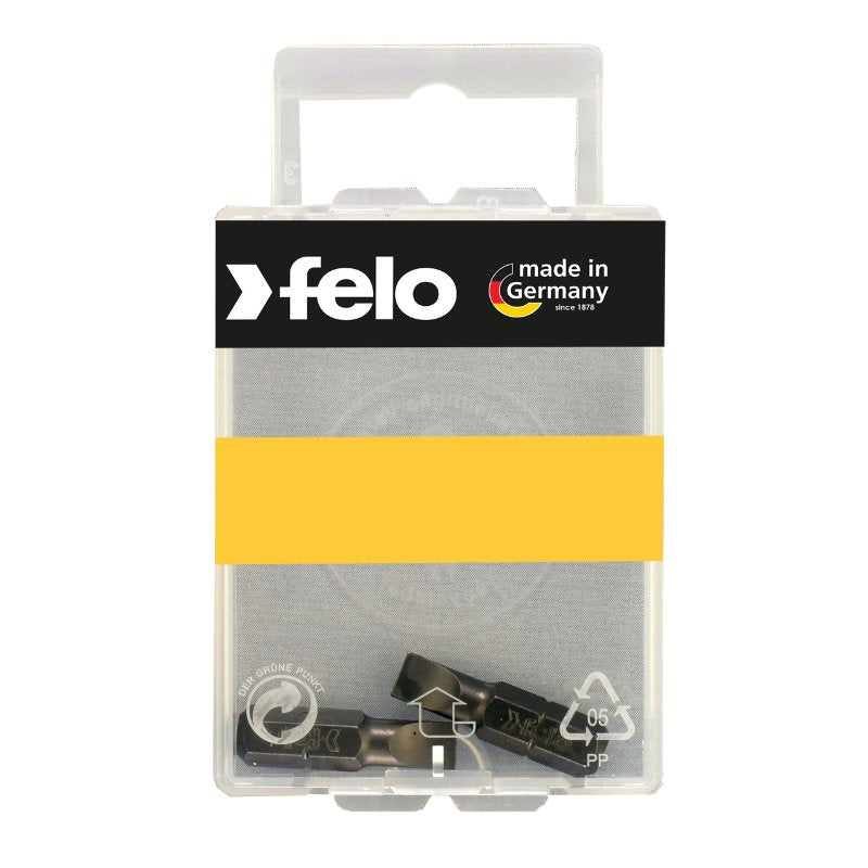 Größen SL5,5 - 8,0mm 2er-Set 25mm Schlitz Bits Industrie Felo