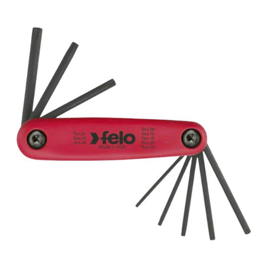 Felo Innensechskantschlüssel-Satz TF8 Torx Handklapphalter 8-tlg. TX9-40-