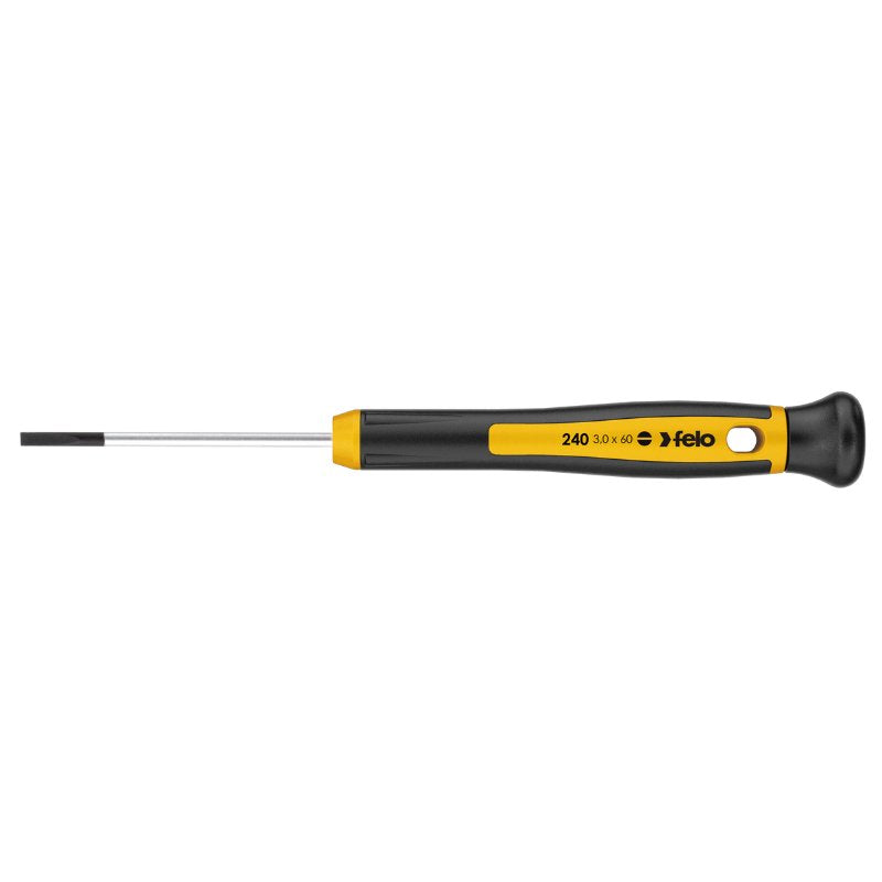 Felo - Präzisions-Schraubendreher Schlitz mit 2K-Griff 2,5 x 60 mm 24025260