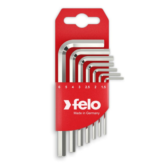 Felo Winkelschlüssel Satz 7-tlg. HEX kurz 1,5 - 6 mm 34500711