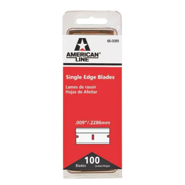 American LIne Single Edge Blades Klingen  1,5 x 3/4 Zoll - 100-er Pack