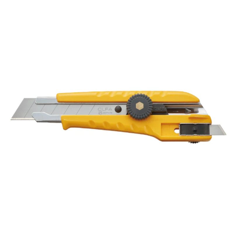 OLFA L-3 Heavy-Duty 2-Wege-Cutter 18mm mit Feststellrad vorn und hinten