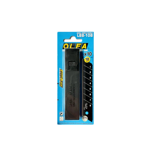 OLFA LBB-10B (10tlg.) Ersatz -Klingen, 18mm Excel-Black -  10-er Pack