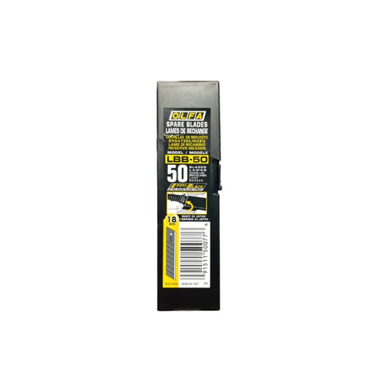OLFA LBB-50 (50tlg.) Ersatz -Klingen, 18mm Excel-Black -  50-er Pack