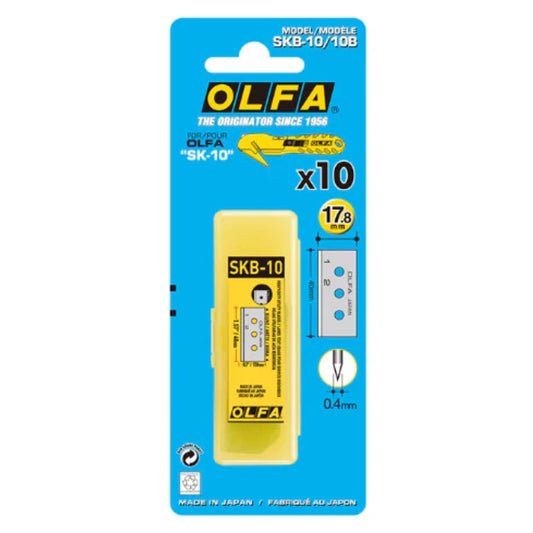 OLFA SKB-10/10B (10tlg.) Wendeklinge 12,5mm für Sicherheitsmesser SK-10