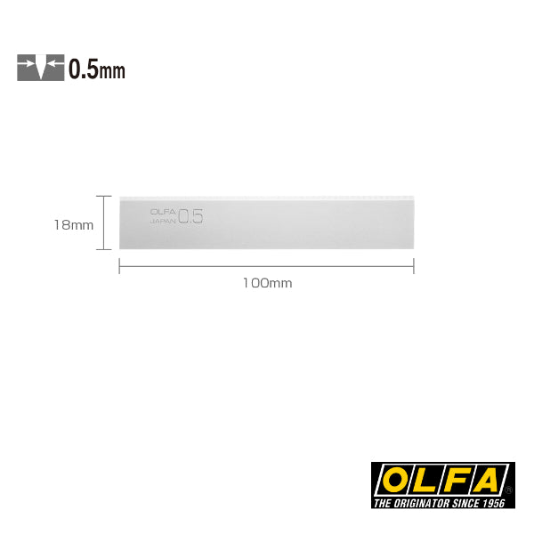 Olfa BS-10B Schaberklingen für OLFA XSR Schaber - 10 Klingen in Plastikbox