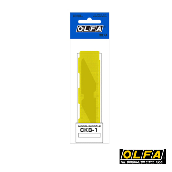 OLFA CKB-1 (2tlg.) 18mm Edelstahlklingen für das OLFA Schnitzmesser CK-1