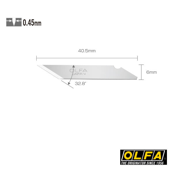 OLFA KB Präzisionsklingen – 25er-Pack für Skalpell AK-1/5B