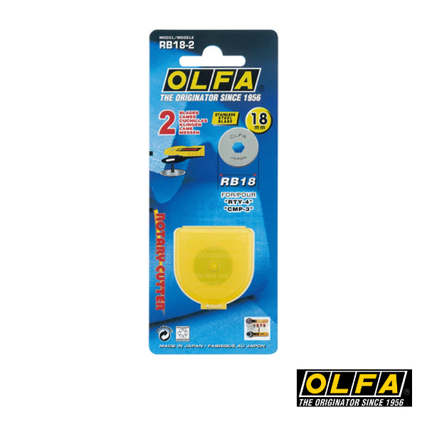 Olfa RB18-2 (10tlg) Ersatz- Klinge Rundklinge 18mm - 2-er Pack.