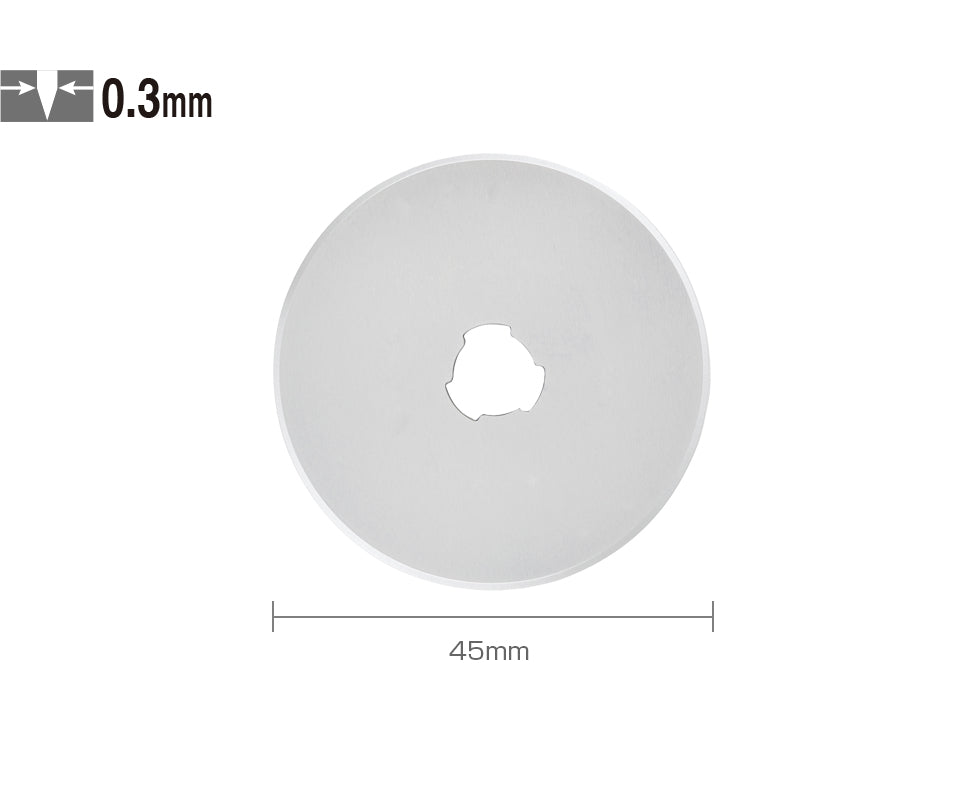 OLFA RB45-1 Ersatzklinge Rundklinge 45mm für Rollschneider (1tlg)